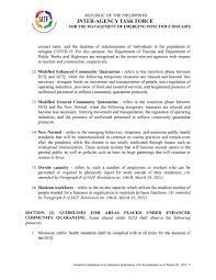 Iatf oks uniform travel protocols; National Task Force Against Covid19 On Twitter 1 7 Read Omnibus Guidelines On The Implementation Of Community Quarantine In The Philippines With Amendments As Of March 28 2021 From The Inter Agency Task