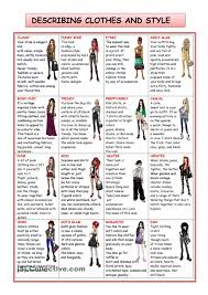 Fashion And Style Conversational English English Clothes Fashion Vocabulary