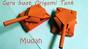 Letakkan kertas persegi kertas origami menghadap ke bawah pada permukaan kerja rata. Cara Membuat Origami Tank Origami Tank Instructions Youtube
