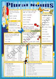 Rules And Exercises A Circle The Correct Plural Form For Each Noun B Change These Nouns Into Singular C Change These Nouns Into Plurals Nouns Plural Nouns