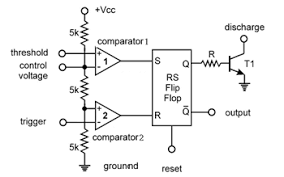 Resistive network consists of three equal resistors and acts as a voltage divider. 555 Timer Ic Internal Structure Working Pin Diagram And Description