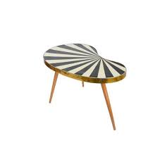 A Very Nice Rare Little Kidney Table From The 1950s For Flowers Or Other Radiant Decoration A Real Highlight Kidney Table Mid Century Side Tables For Sale