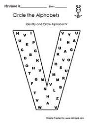 Circle And Identify The Alphabet V Worksheet Puzzle For The Kindergarten Kids Alphabet Worksheets Letter Recognition Worksheets Alphabet