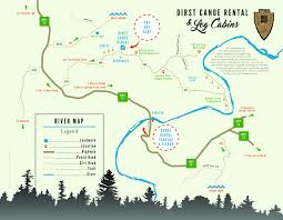 Shuttle fee for a private vehicle for most one day trips is $35.00. River Map Dirst Canoe Rental Log Cabins Buffalo National River