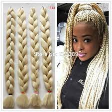 Blonde Kanekalon Jumbo Braids Kanekalon Jumbo Braid Kanekalon Hairstyles Crochet Box Braids
