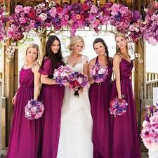 Absolutely In Love With Breathtaking Tyrian Purple Color Palette Love How Gorgeous Florals Matched To Incredibly Beautif Bridesmaid Mod Wedding Purple Wedding