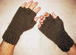This easy fingerless gloves pattern spices things up with a couple of rows of star stitches. Men S Thermal Fingerless Gloves Crochet Pattern By Kickincrochet Fingerless Gloves Crochet Pattern Crochet Fingerless Gloves Gloves Pattern