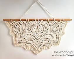 Bohemian macrame wall hanging diy pinterest ideas. Macrame Mandala Circle Coral Pink Wall Hanging Large 57cm Etsy Macrame Wall Art Macrame Mandala Macrame Decor