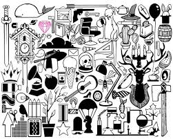 Black And White Objects Art Random Objects Art Print Art Art Prints Objects