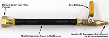 Our dry sprinkler system air compressors are designed for unheated buildings/warehousing, parking garages and commercial refrigerated warehouses. Winterize Sprinkler Systems And Outdoor Faucets Air Compressor Quick Connect Plug To Female Garden Hose Faucet Blow Out Irrigation Supplies