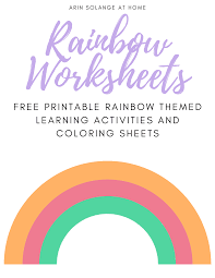 Download or print on the site for free, 70 image for kids and adults. Free Rainbow Coloring Page And Activities For Kids Arinsolangeathome