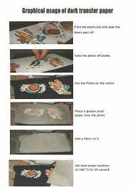 Inkjet Dark T Shirt Transfer Paper For 100 Cotton Dark Fabric Transfer Paper T Shirt Transfers Paper