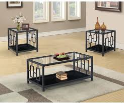 World Menagerie Johari 3 Piece Coffee Table Set Coffee Table Rectangular Glass Coffee Table Rectangular Living Rooms