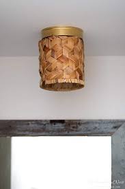Your light cover is ready. More Simple Ceiling Light Covers To Conquer Your Ceiling Cleavage Problem The Heathered Nest