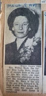 Lydia M Stotz Heck (1917-2002)