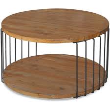 Avec une table basse blanche, vous illuminez votre intérieur. Table Basse Ronde Penny Bois Et Metal Noir Menzzo Pas Cher A Prix Auchan