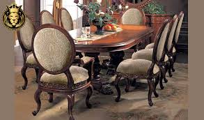 Fine examples would also include exquisite marble top counters, marquetry or hand painted decoration. Vadodara Antique Style Teak Wood Dining Table Royalzig