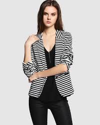 Black And White Blazer Womens Outfit 50 Trends You May Have Missed About Black And White Striped Blazer Womens Striped Blazer Outfit Striped Blazer White Striped Dress Outfit