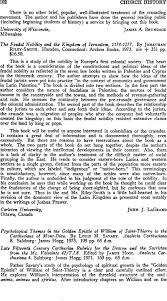The Feudal Nobility And The Kingdom Of Jerusalem 1174 1277 By Riley Smith Jonathan Hamden Connecticut Archon Books 1973 Xiv 351 Pp 16 50 Church History Cambridge Core