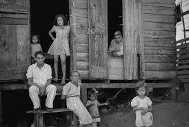 Daily Life in Puerto Rico, c. 1938-1942, by Jack Delano, FSA, A family in a  slum in Yauco. by Celestial Images