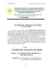 Agentie locala de protectia mediului. Planul Regional De Actiune Pentru Mediu