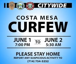 The official account for the exhilarating new street race drama on @skyone fridays at 9pm. Costa Mesa Has Issued A Citywide Curfew Beginning Tonight At 7 P M Until 5 30 A M City Of Costa Mesa News
