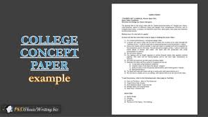 For example, it can be a reflection papers typically do not follow any specific format. Concept Paper Best Examples
