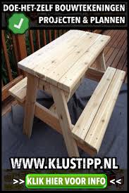 kinder picknick tafel maken dit doe je zo doe het zelver alles over bouwplannen en klustips picknicktafel bouwplannen kinderen picknick