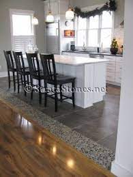 Interesting Transition Between The Tile The Wood Floors Google Image Result For Www Stratastones Kitchen Floor Tile Kitchen Flooring Transition Flooring