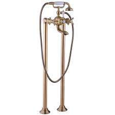 Standarmaturen setzen auf den wannenrand auf, armaturen an der wand erleichtern das putzen der wanne. Paulgurkes Standarmatur Retro Messing Bronze Antik Fur Freistehende Badewannen