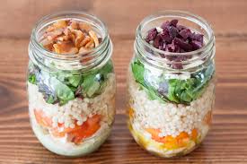 Stir in the cranberries and almonds. Easy Make Ahead Mason Jar Couscous Salad
