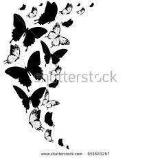 Butterfly Silhouette Flying Butterfly Stencil Novocom Top