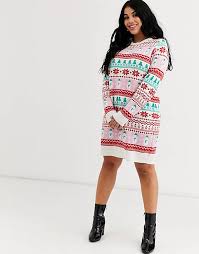 There are many of latest designs and variations available for christmas sweater dress. Brave Soul Plus Jacquard Snowman Christmas Sweater Dress Asos