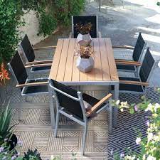 Coral Coast Southwick Outdoor Aluminum Faux Wood Patio Dining Table Patio Dining Set Patio Dining Wood Patio
