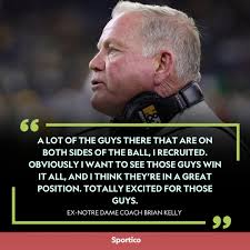 Brian Kelly is rooting for Notre Dame Football in the college football  national championship game. He left the Fighting Irish for LSU Football in  2021.