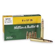 Sellier Bellot 8mm Mauser 8x57 Js 196 Grain Spce 20 Rounds