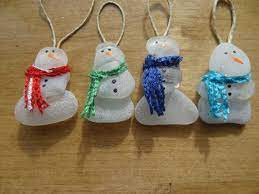 Beach Glass Snowman Ornament 2 Beach Glass Crafts Sea Glass Christmas Sea Glass Crafts