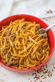 In a large bowl, add both blocks of dry ramen noodles and cover completely with water. Ground Beef Mongolian Noodles Simple Real Home Cooking