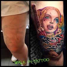 Help her coloring the tattoo so she can brag it to joker! Harley Quinn Tattoo Steemit