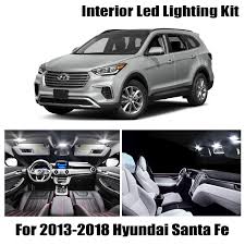 Hyundai santa fe se km8sn4hf8ju260890. 9pcs White Bulb Led Car Light Interior Kit For 2013 2018 Hyundai Santa Fe Map Dome Trunk Glove Box Lamp Signal Lamp Aliexpress