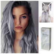 A2 1 Berina Hair Cream Semi Permanent Hair Dye Color Light Gray Punk Exclusive Deal Buy Now Only 7 49 Hair Styles Hair Color Pastel Purple Hair