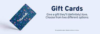 Check to see how much you have left on your marshalls gift card balance. Gift Cards Marshalls