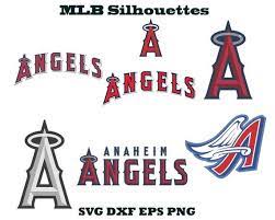 Los Angeles Angels Logo Sports Silhouette Baseball Silhouette La Angels Svg La Angels Eps Angel Angels Logo Vintage Lettering Los Angeles Angels
