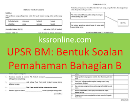 Semoga berjaya dalam upsr bahasa malaysia. Kssronline Net Kssr Dskp Upsr Linus Upsr Bm Bahasa Melayu Pemahaman Bahagian B