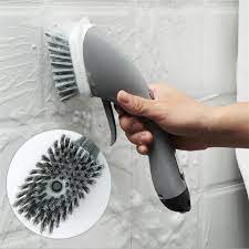 Best working methods on how to clean acrylic bathtubs to perfection you should be aware that even the best acrylic bathtub can be scratched when bathing pets, as well as when using hard brushes. Buy 2 In 1 Bathroom Cleaning Brush Soap Dispenser Floor Tile Cleaner Brush Kitchen Sink Scrubber Home Cl At Affordable Prices Free Shipping Real Reviews With Photos Joom