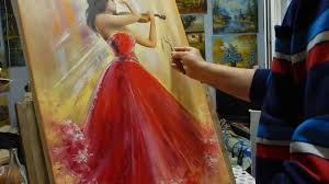Picturi Tablouri Creatii Originale Tehnica Mixta In Cutit De Paleta V Ball Gowns Formal Dresses Art Gallery