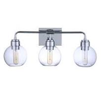 Bailey 3 Light Vanity - Chrome