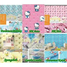 Di samping itu, kartun yang ada sekarang mempunyai banyak tema cerita mulai dari komedi, petualangan, aksi. Jual Terpopuler Wallpaper Dinding Kamar Murah 45 Cm X 10 Meter Kartun Jakarta Barat Ulani Adara Tokopedia