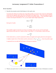 Astronomy Assignment 7 Stellar Nomenclature I