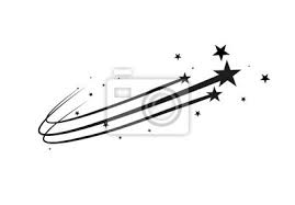 Abstrakter Fallender Stern Vektor Schwarzer Sternschnuppe Mit Fototapete Fototapeten Weihnachten Gluck Weihnachten Myloview De